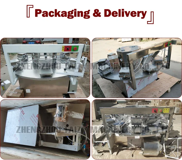 Rolled Sugar Cone Making Sweet Waffle Maker Ice Cream Cone Machine For Sale