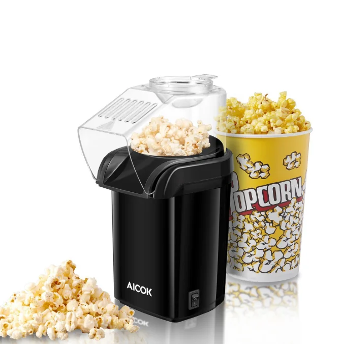 Hot Seller Portable Fast Hot Mini Air Popper Popcorn Maker Machine With Top Cover Window