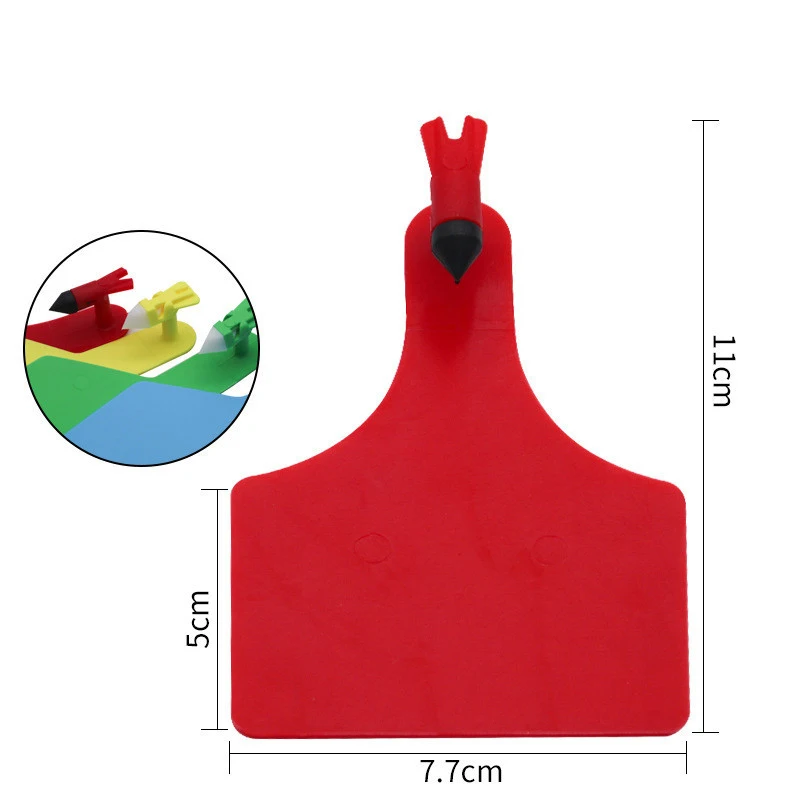 Farm animal marking tool cattle sheep horse Universal TPU durable material integrated number color marking plate