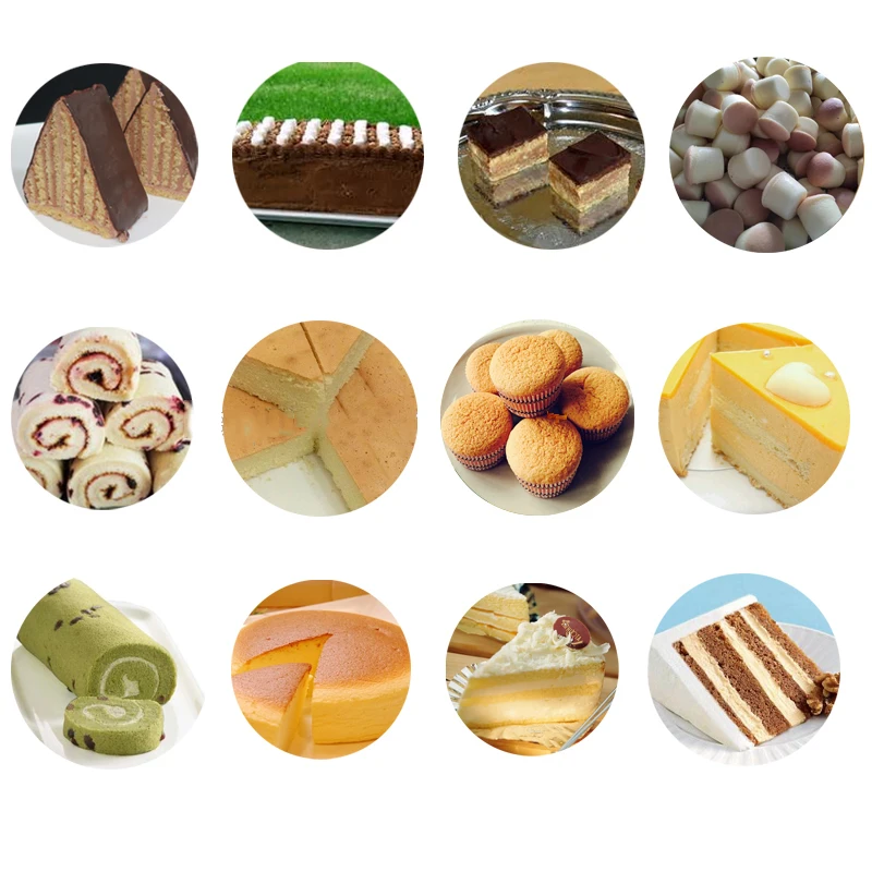 Save Labor Cost fully automatic cupcake machine soft sponge cake making cake depositor machine