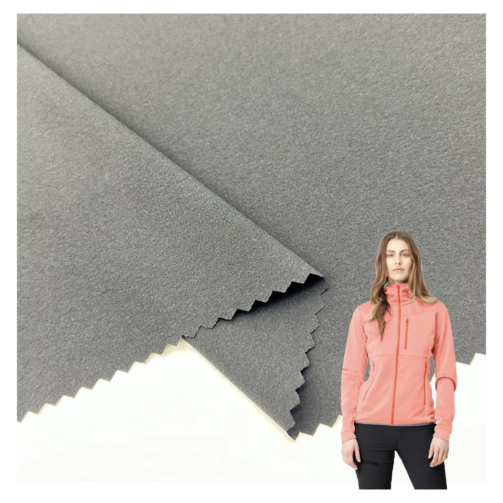 wholesale breathable light weight 90% nylon 10% spandex 4 way strength plain nylon fabric for jacket