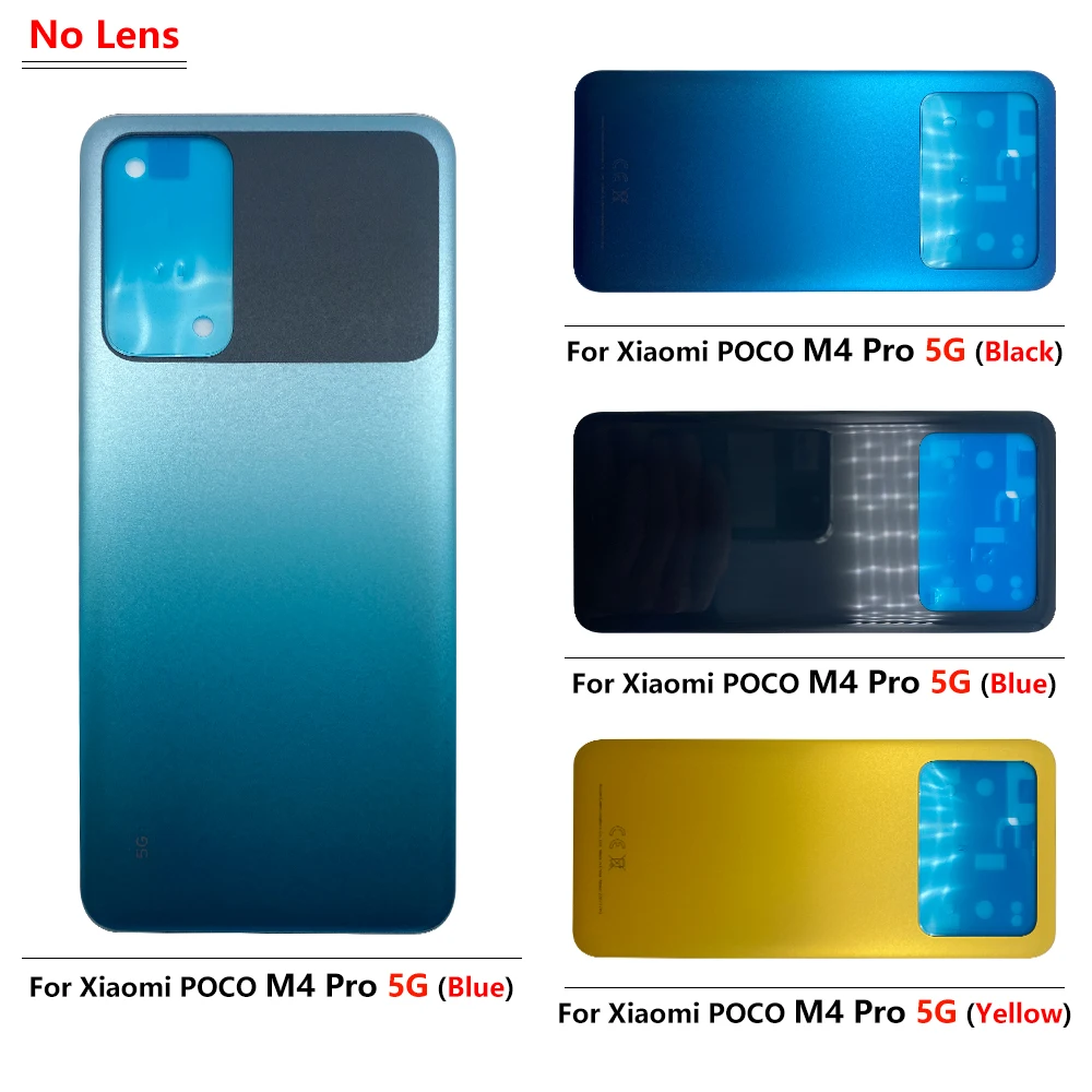 100% оригинальная задняя крышка батарейного отсека для Xiaomi Poco X4 Pro / M4 4G 5G корпус мобильного телефона