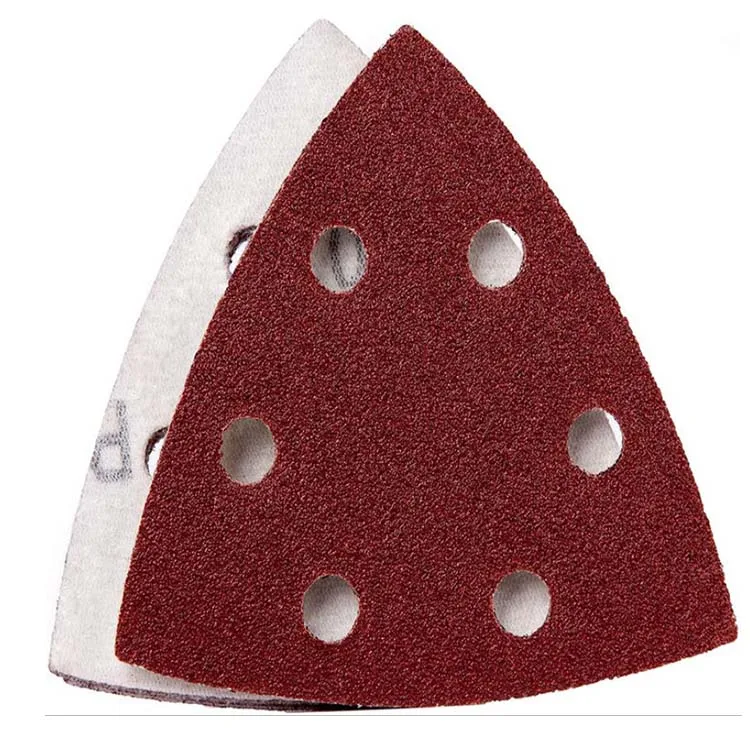 Самоклеящаяся наждачная бумага с 6 отверстиями 97*144 мм крючками и петлями дисковые абразивные инструменты