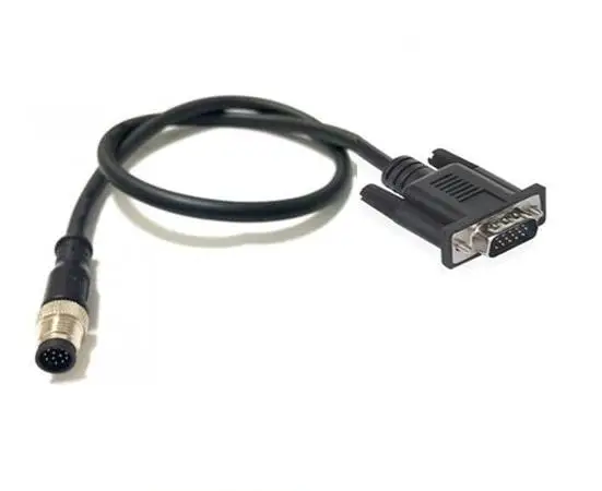 M12 90 degree plastic connectors 12pin Amphenol connector 12pin M12 Panel mount connector 12pin