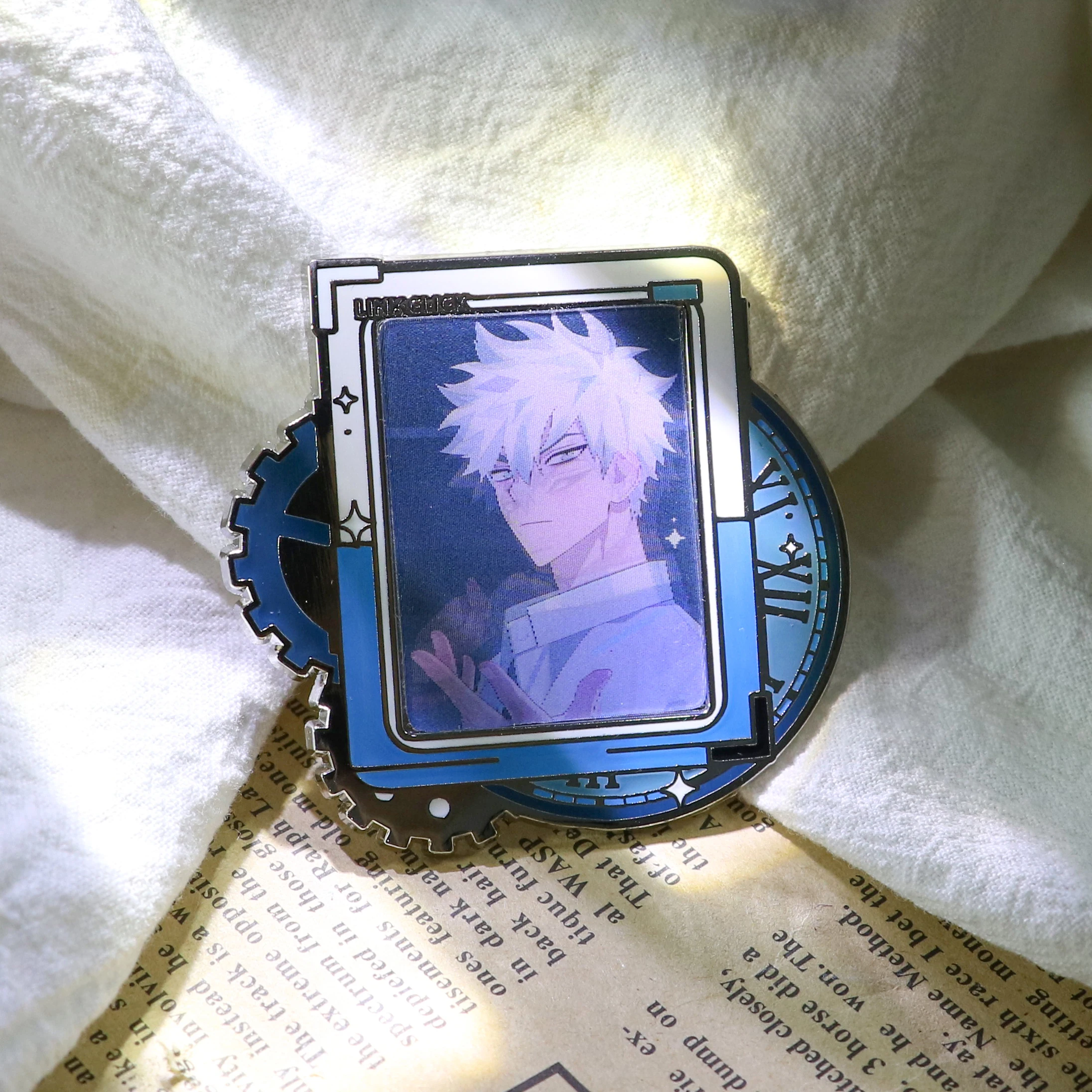 Kunshan Krell Raster badge metal pin Wholesale customization pin badge hard Badges that can be changed lenticular enamel pin