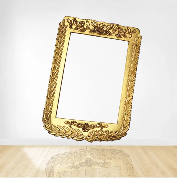 Совершенно новая стильная пластиковая рамка для деревянного налета, гальваническая рамка для деревянных табличек, круглая фоторамка