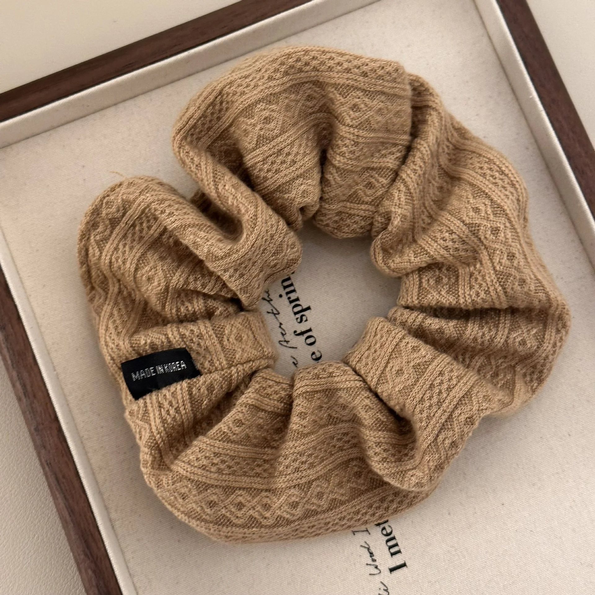 Autumn Winter Hair Accessories Women Knitted Scrunchie