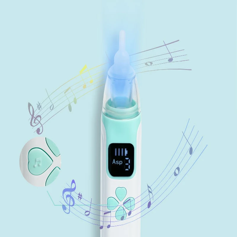 Nasal Aspirator for Baby Silicone with Three-Spped Adjustment Nasal Cleaner for nose