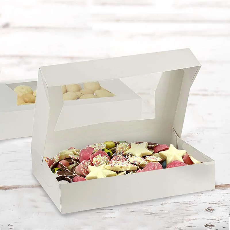 Sushi box with window disposable paper box, foldable flat sushi box suitable for sushi