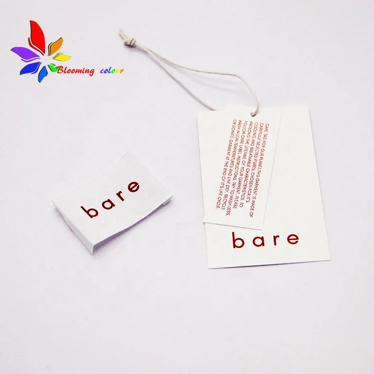 New Hot Sale custom swing hang tag clothes hang tag custom with logo