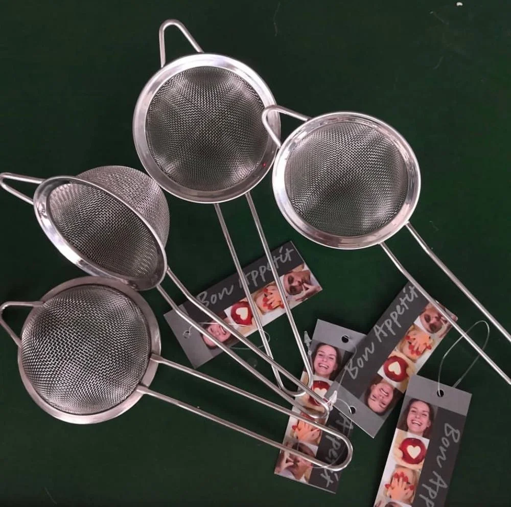 Oil Strainer Net Spoon Slotted Skimmer Metal Stainless Steel Kitchen Basket Colander Filter Spoon