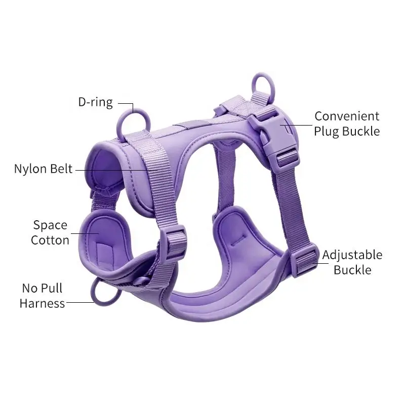 Wholesale Personalized Custom Logo Pvc Soft Hunting Waterproof Pet Dog Collar Leash Harness Set With Poop Bag Holder