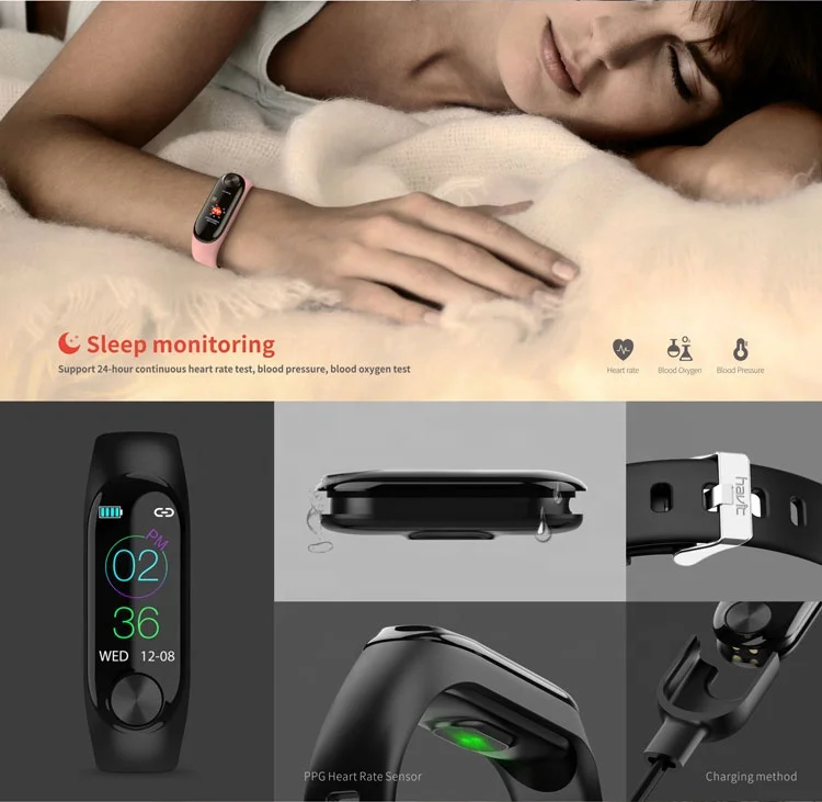 Умный Браслет H1100, мониторинг здоровья и сна, фитнес-трекер, умные часы с сенсорным экраном