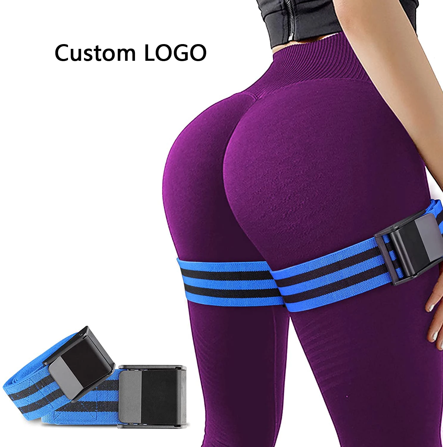 Custom LOGO Workout Stretch Bfr Bands Blood Flow Restriction Bands Bfr Resistance Band For Women Glutes And Legs