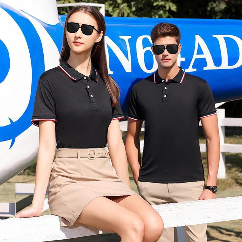 Wholesale Summer Women Tennis Sportswear Fitness Clothing Skirts Warm-Up Short Athletic Wear Men Polo Shirts Gym Set