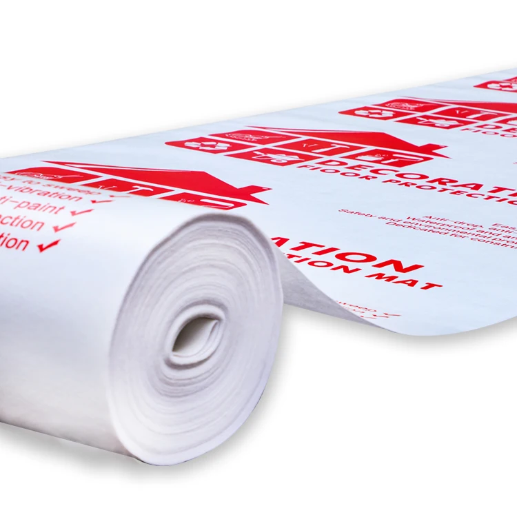 Decoration Floor Protection Film Woven Cloth Finished Pearl Cotton Mulch