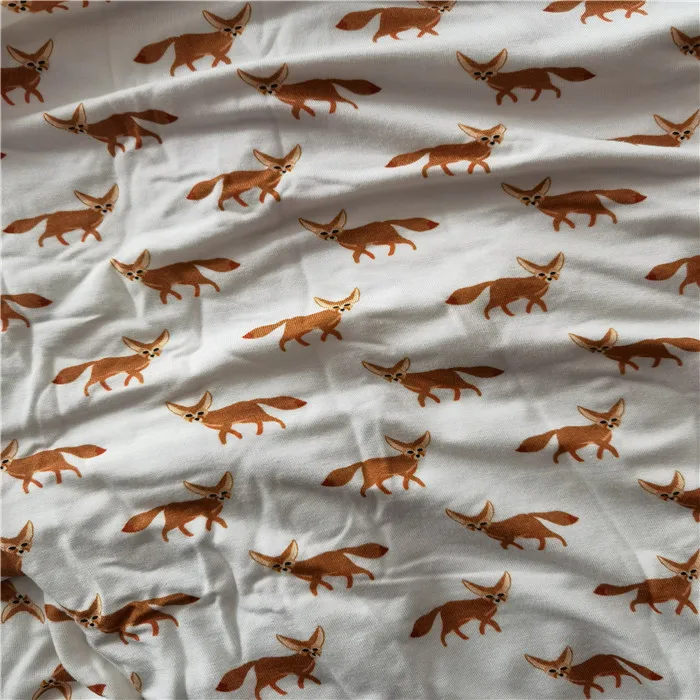
Printed Custom Digital Printing Bamboo Lycra Fabric 