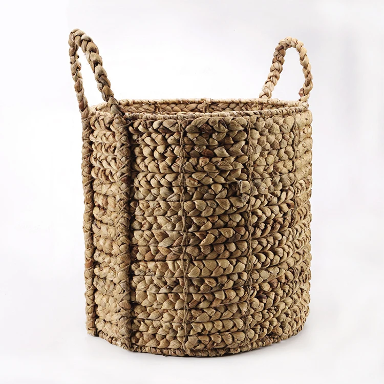 Оптовая продажа, корзина для грязной одежды с Гиацинтом, корзина для ванной, корзина для украшения дома, корзина для растений с ручкой