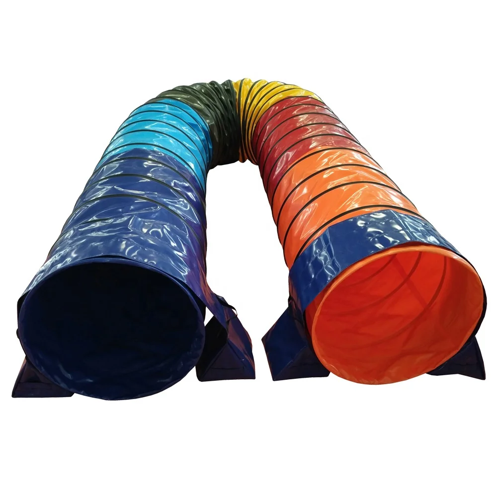 Dog Running Through Agility Tunnel  bag