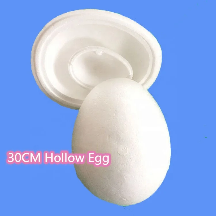 12inch White Craft Styrofoam Eggs Smooth for Spring Easter Festival Foam Crafts Making Handmade DIY Painting School Projects
