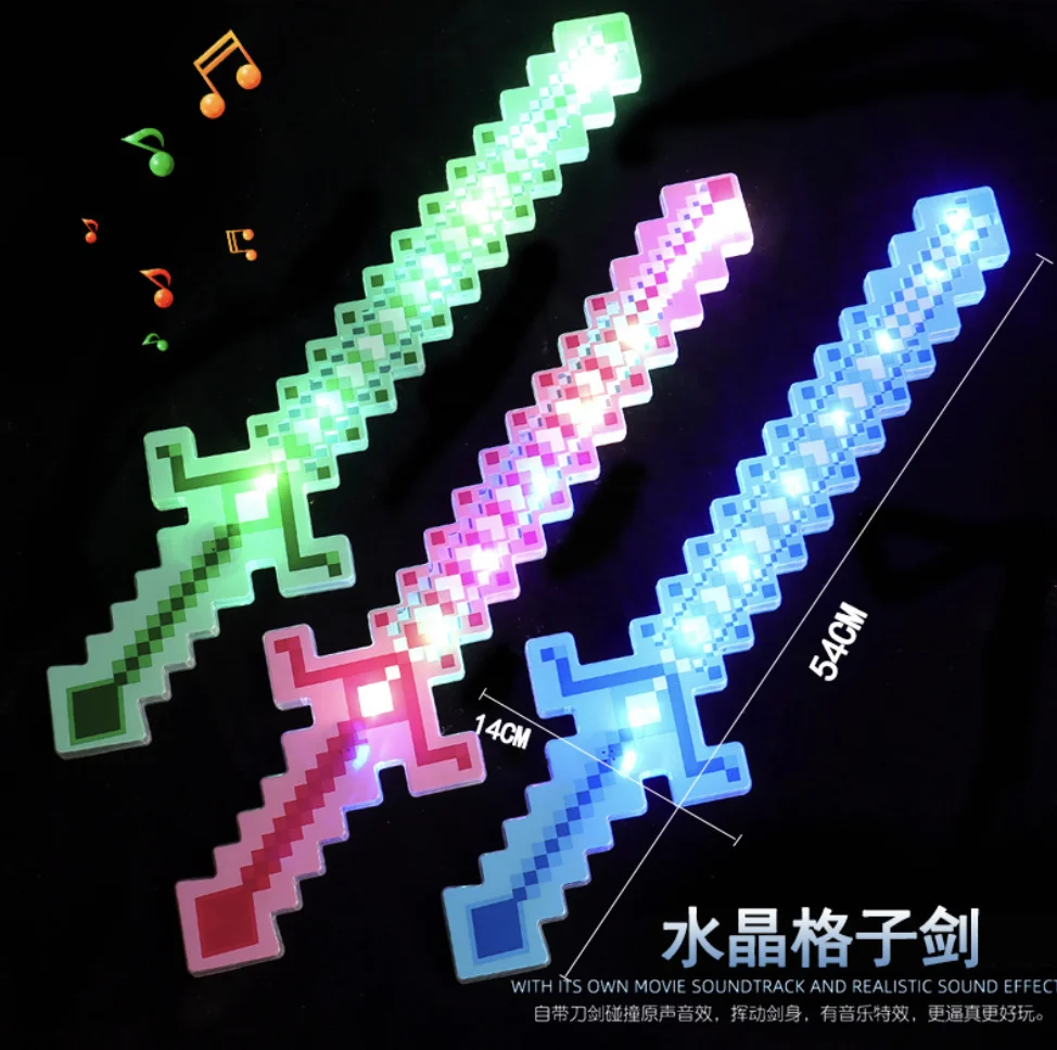 New Style Crystal Swords Toy for Kids Lighting Music Function