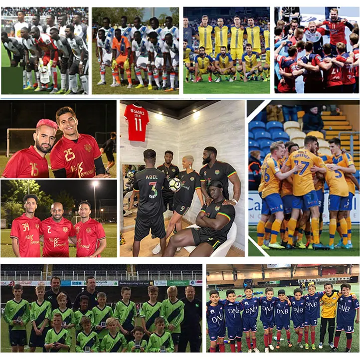 LUSON Factory Real Man Soccer Wear Soccer Jersey Uniform Thai Quality Custom Football Jersey