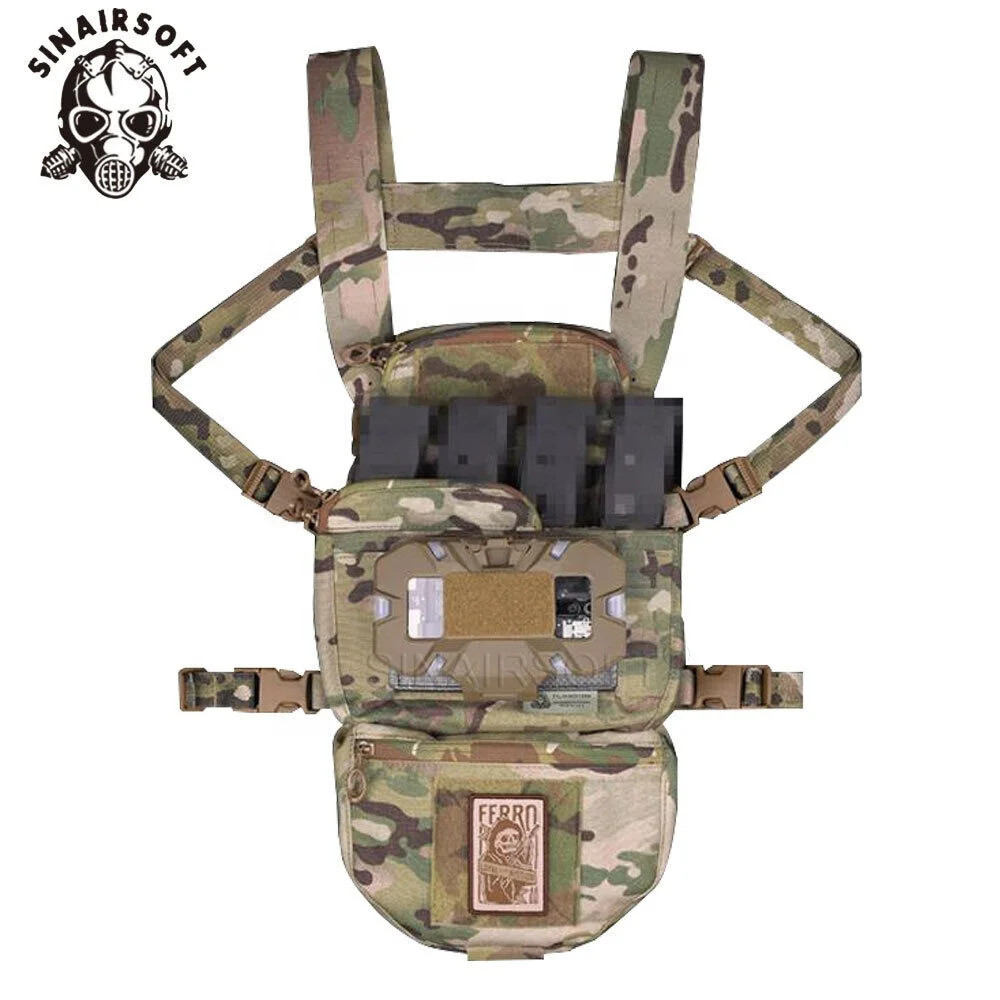 Tactical Vest with Front Folded Navigation Board and Mobile Phone Holder Admin Bag Personal Defense Equipment