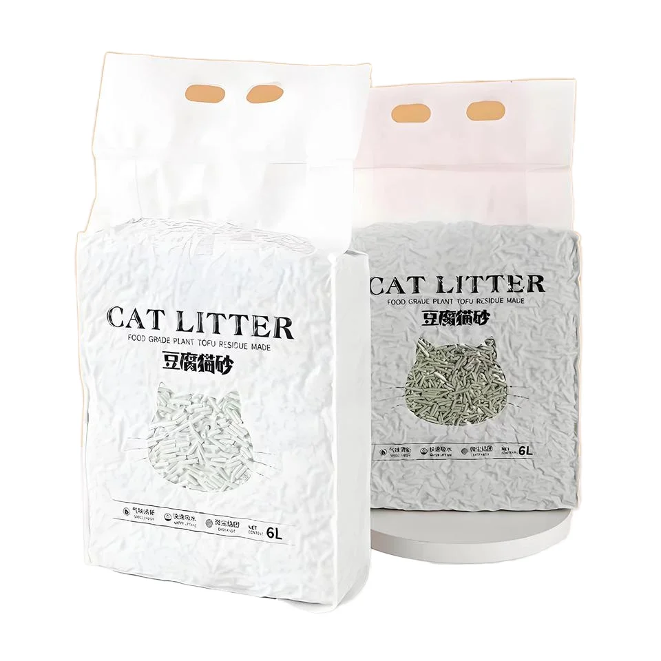 Wholesale Premium Tufo Cat Litter Organic Tofu Bean Curd Cat Sand Natural Wooden Litter Box with Customizable Cat Waste Solution