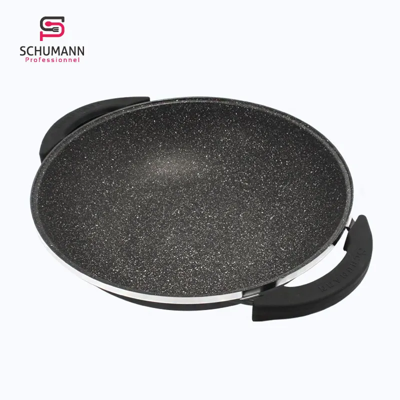 SCHUMANN 36cm induction cookware set aluminum nonstick wok