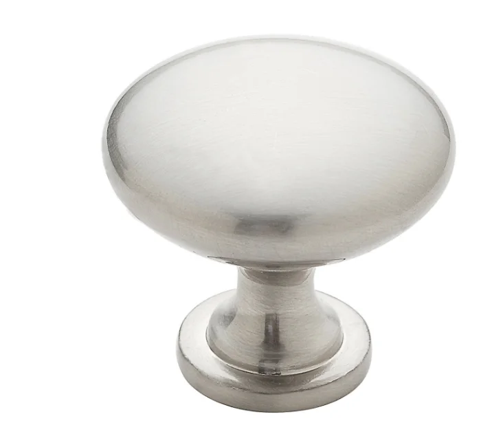 Традиционная круглая твердая фурнитура Sondoly из атласного никеля для шкафа диаметром 1-1/4 дюйма