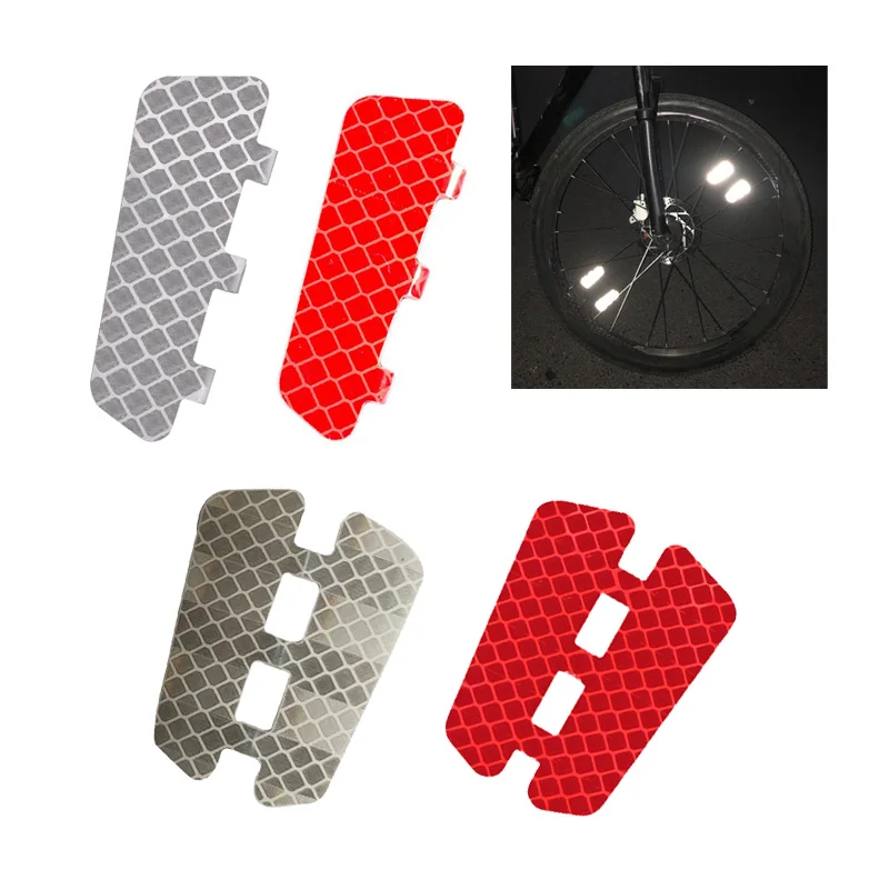 night bike bicycle road riding cycling high visible safety creative accessories hi viz reflective warning triangle tag pendant