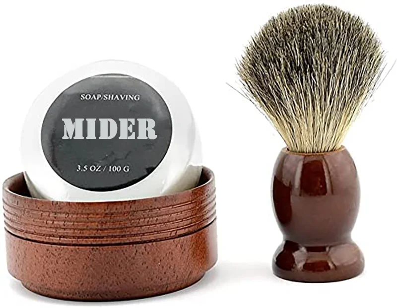 Organic Beard Balm Wax Cleansing Beard Brush  Grooming Kit Beard Cream For Mens Care