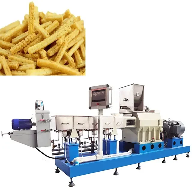 High Efficiency Bugles Baked Corn Tortilla Chips Processing Line Snacks Making Machine