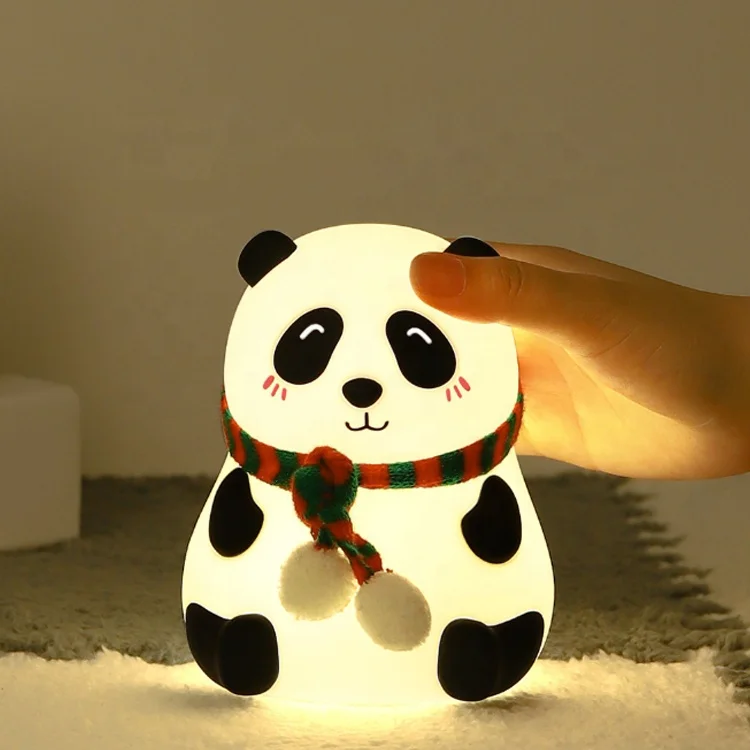 New style Lamp For Children Baby Kids Bedside Multicolor Silicone Touch Sensor Tap Control LED Night Light