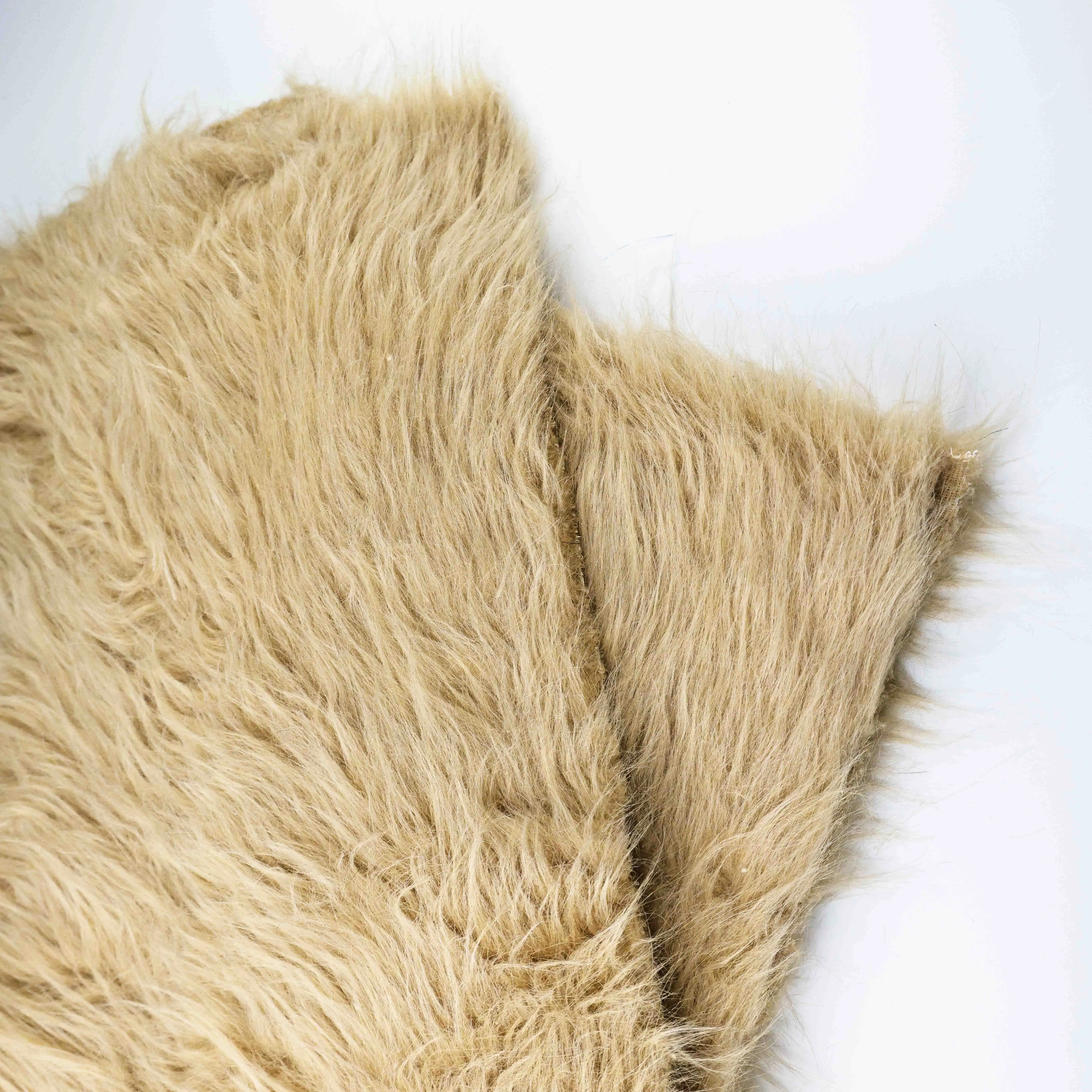 High Quality Faux Fur Fabric Fox Coat Jacket for Home Textile Garment