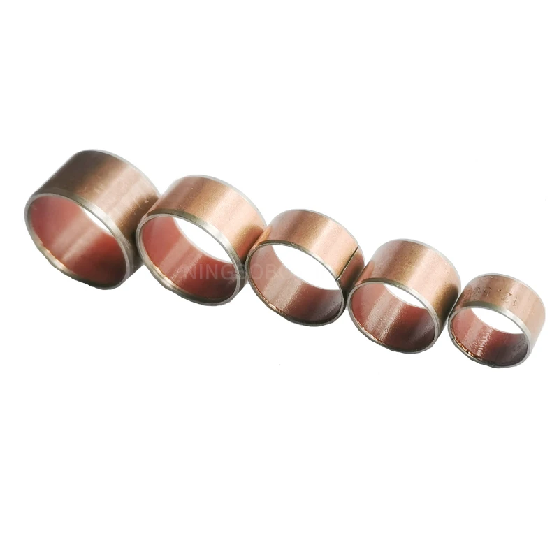 made in China Steel Bronze Bimetal sintered sliding bearin  copper plated Sleeve Split Bearing bushings