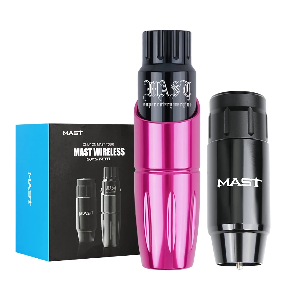 Mast Tour Customize Wireless Permanent Makeup Tattoo Machine Pen with Wireless RCA Battery