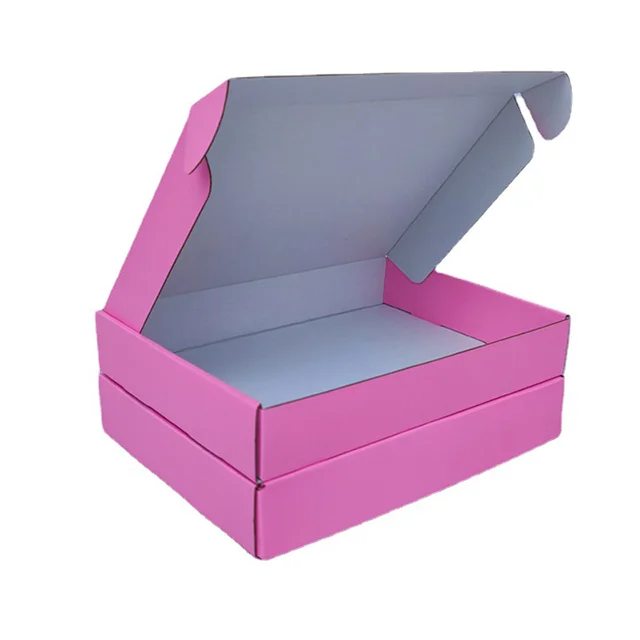 Custom Biodegradable Clothing Fold Corrugated Kraft Paper Box Cardboard Mailer Custom Shipping Boxes With Logo Packaging