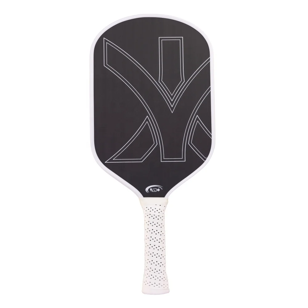 Unibody Rough Surface Graphite 16mm Top Raw Carbon Fiber Toray T700 Thermoformed Edge Guard Pickleball Paddle Elongated Handle