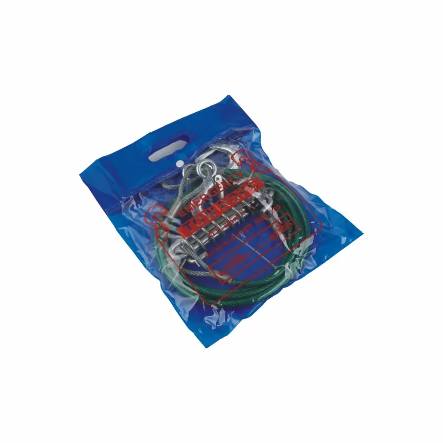 Cheap Recovery Trailer Steel Car Towing Rope Strap With 2 Safety Hooks