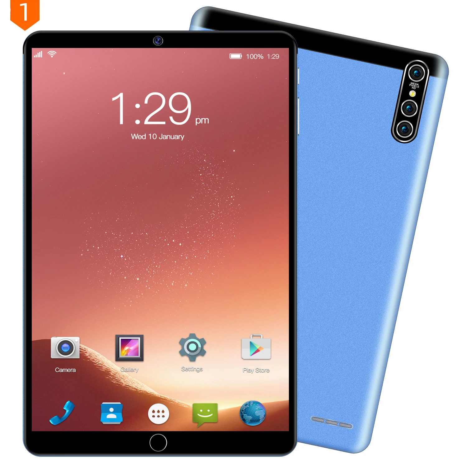 
2021 Hot Selling 10.1 Inch Entertainment Tablet Android Triple-lens Camera HD Touch Screen Tablets Pads 4G WIFI Tablet PC 