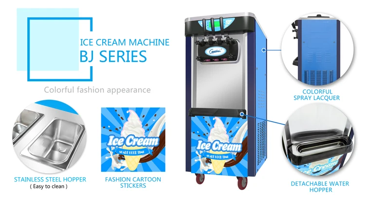 46-52L/H ice cream maker ice best price buy soft series the cream machine