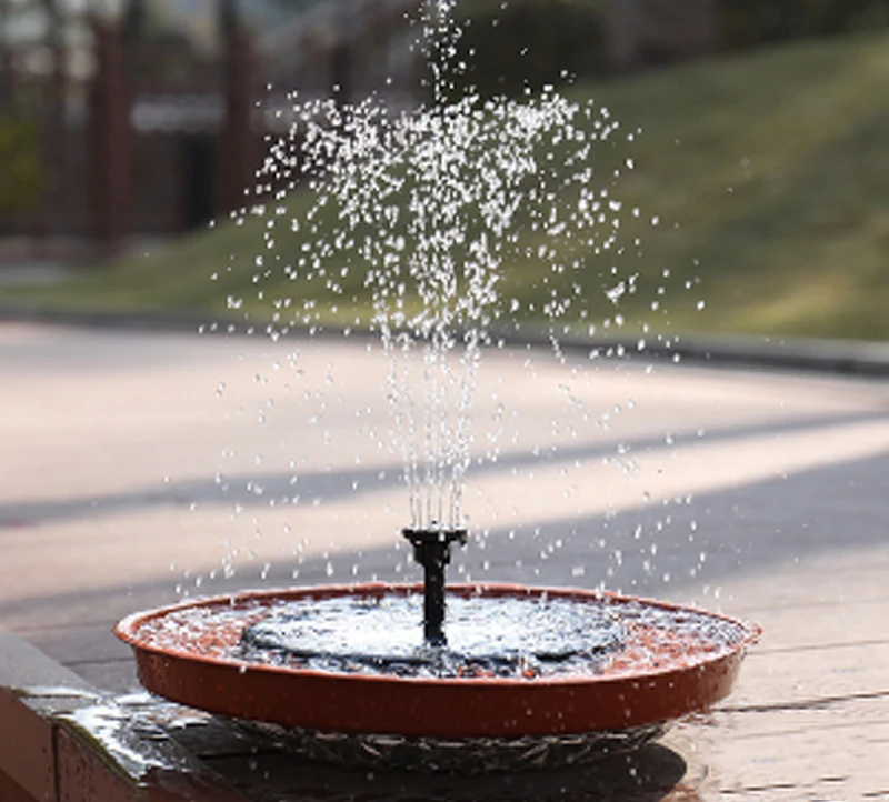 High quality Outdoor 2.5W battery waterproof floating garden bird bath Solar water pump fountain for pool,landscape,
