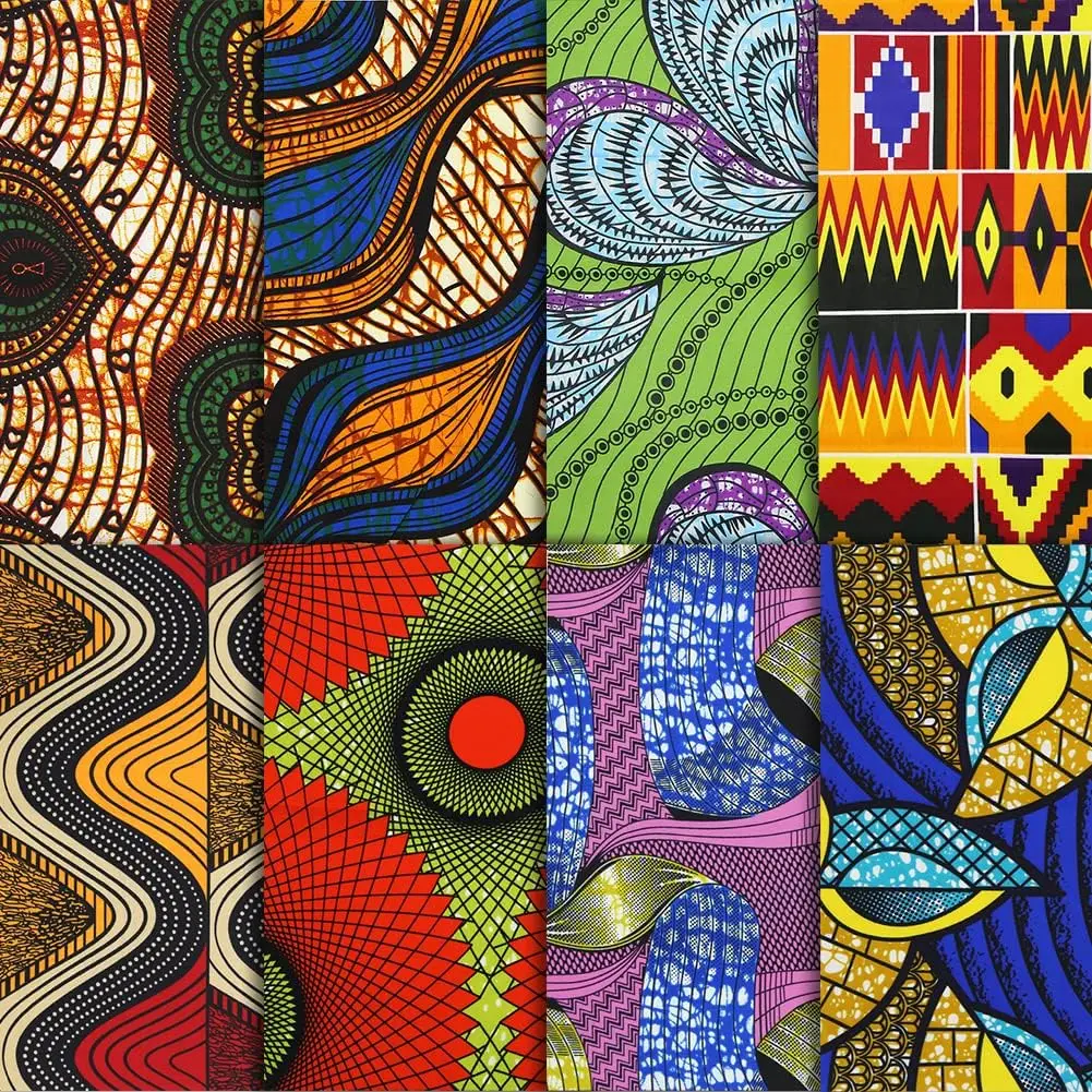 Wholesale Polyester ankara wax fabric print african batik fabric 6 yards africa wax fabric