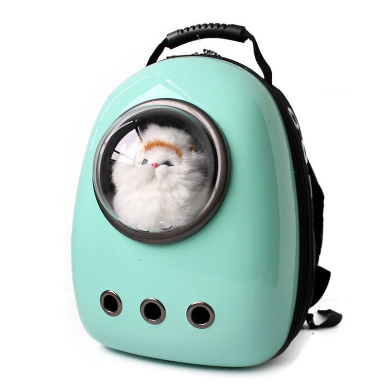 Traveling Outdoor Breathable Pet Carrier Cat Kitten Dog Backpack Astronaut Capsule Window Backpack For Small Kitten