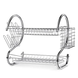 kitchen storage metal wire dish rack for sink