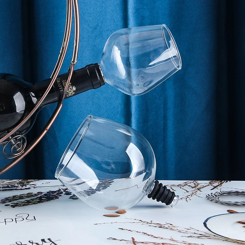 New Design Wholesale Price Home Goods ISO Wine Decanter with Silicone Seal Wine tasting Glasses
