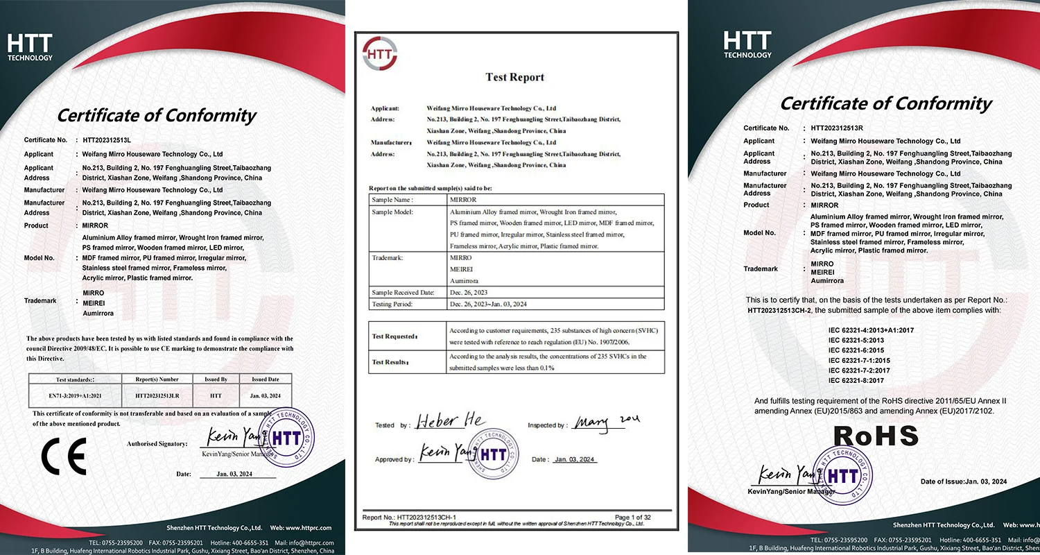 Modern white framed round large living room wall room home decor luxury full body length design unbreakable mirror miroir