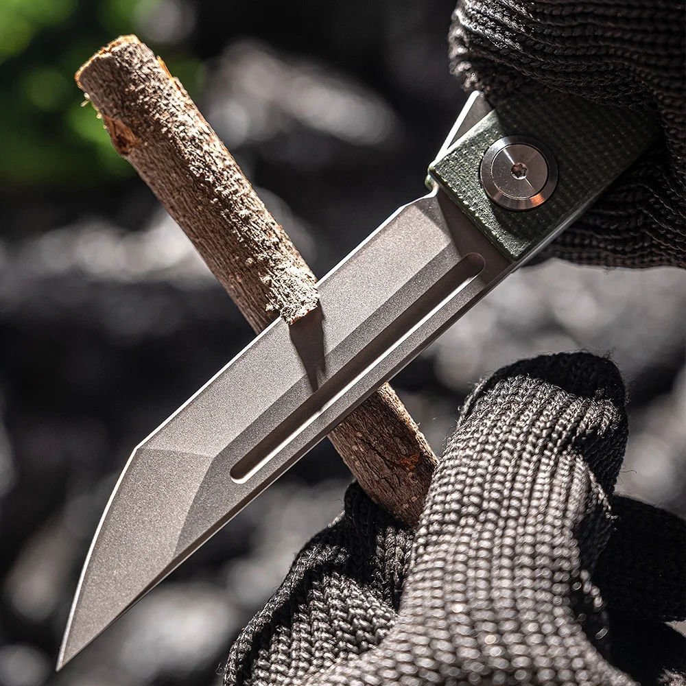 EDC Outdoor Multi Function Tool Small Pocket Knife Damast VG10 Steel Sandwashing Blade Knives For Hunting