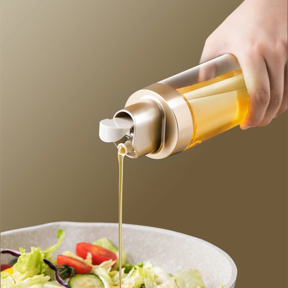 Kitchen 500ml cook olive oil dispenser non drip sauce vinegar oil glass dispenser bottle